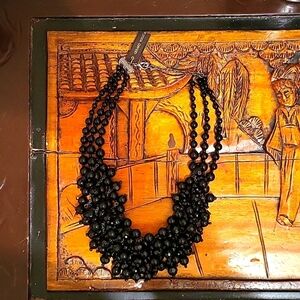 Chunky Bib Choker Necklace NWT Boho Statement Piece Vintage